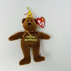 TY Happy Birthday Bear Beanie Babies McDonalds